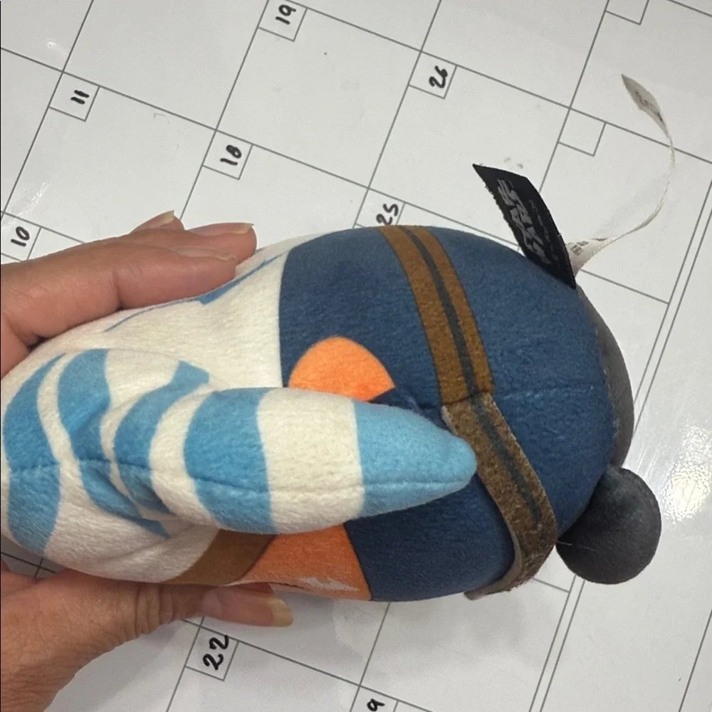 Mattel Orange and Blue Plush Character with Striped Headwrap